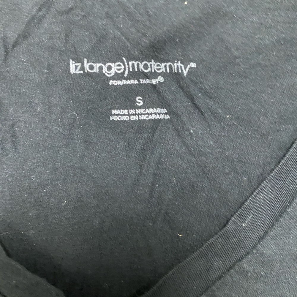 Black maternity shirt